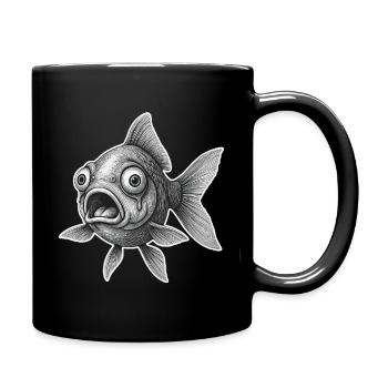 When the coffee doesn't work yet - Full Colour Mug - black - Right