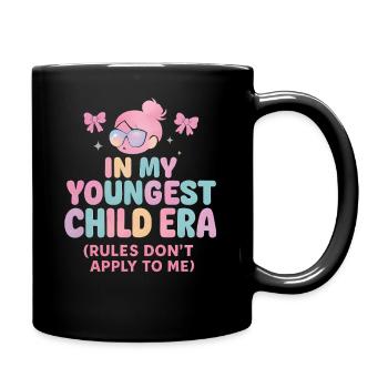 Dans l’humour de l’ère de My Younger Child et de la famille des filles - Mug uni - noir - Droite