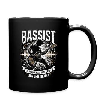 Bass Pulse Groove - Full Colour Mug - black - Right