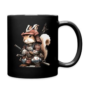 Samouraï Écureuil en armure - Mug uni - noir - Droite