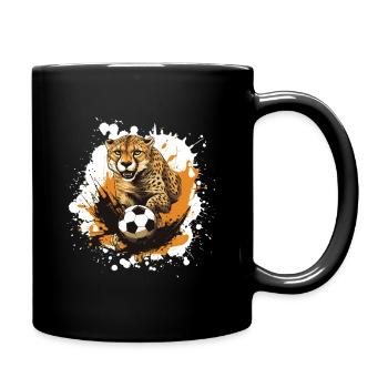 Équipe de football des guépards - Mug uni - noir - Droite