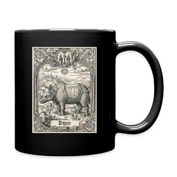 Durer-s Rhinoceros by Albrecht Durer - Tasse einfarbig - Schwarz - Rechts