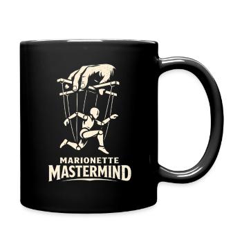 Marionette Genius | Puppeteer Humor - Full Colour Mug - black - Right