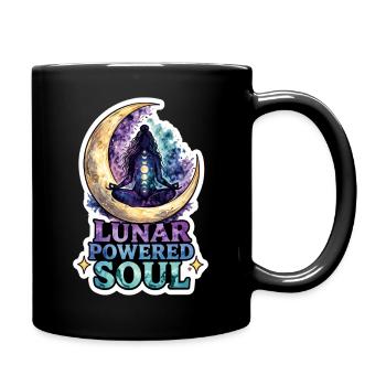 Méditation lunaire, pleine conscience lunaire, spirituel - Mug uni - noir - Droite