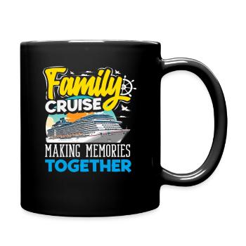 Family Cruise Making Memories Together - Full Colour Mug - black - Right