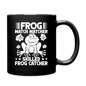 Frog Catcher Match Matcher Skilled Catcher Frog - Tasse einfarbig - Schwarz - Rechts