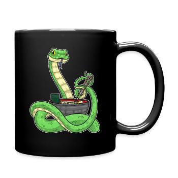 Cuisinière serpent cuisine de ramen - Mug uni - noir - Droite