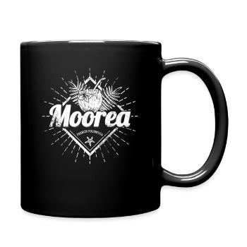Moorea in Französisch-Polynesien Insel Souvenir - Tasse einfarbig - Schwarz - Rechts