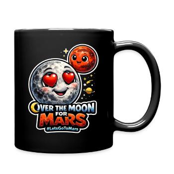 Lass Uns Zum Mars Gehen. Mars-erkundungsmission - Tasse einfarbig - Schwarz - Rechts
