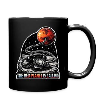 Lass Uns Zum Mars Gehen. Mars-erkundungsmission - Tasse einfarbig - Schwarz - Rechts