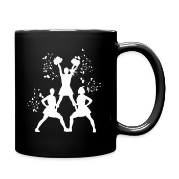 Cheerleader Cheer Mom Cheerleading - Tasse einfarbig - Schwarz - Rechts