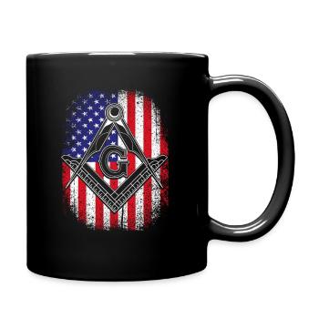 Illuminati Freemasons - Full Colour Mug - black - Right