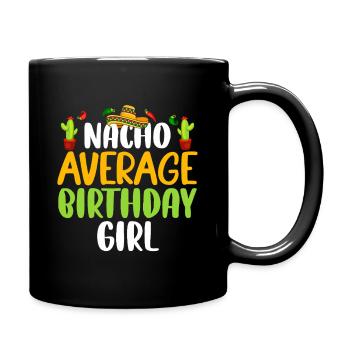 Nacho fille d’anniversaire moyenne - Mug uni - noir - Droite
