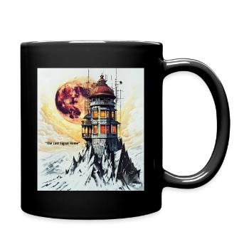 Der letzte Signal-Heimleuchtfeuer - Tasse einfarbig - Schwarz - Rechts