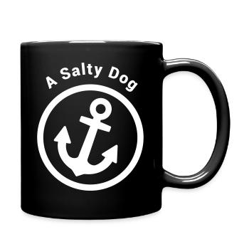A Salty Dog - Shirt Hoodie Sailing North Sea Baltic Sea - Full Colour Mug - black - Right