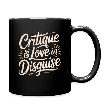 Designer Educator Critique Is Love Art Educator - Full Colour Mug - black - Right