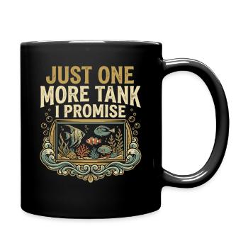 Aquarium Saying Funny Fish Tank Humor - Full Colour Mug - black - Right