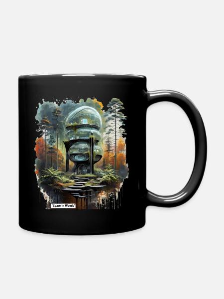 Espace dans Woods Dome - Mug uni - noir