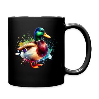 Mallard Motif - Full Colour Mug - black - Right
