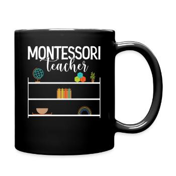 Montessory Worker Method School Worker Montessori - Tasse einfarbig - Schwarz - Rechts