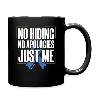 Alopecia Awareness Alopecia Areata Hair Loss - Full Colour Mug - black - Right
