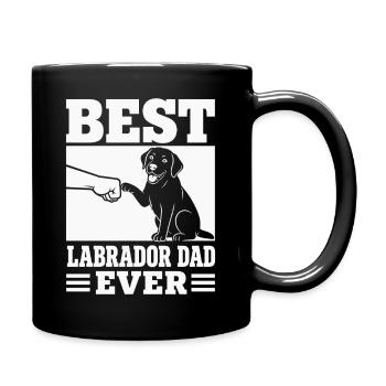 Best Labrador Dad Ever Shirt Funny Labrador Retrie - Tasse einfarbig - Schwarz - Rechts
