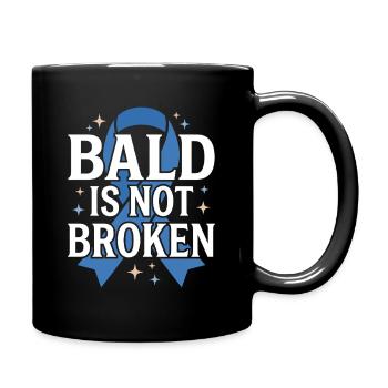Alopecia Awareness Alopecia Areata Hair Loss - Full Colour Mug - black - Right