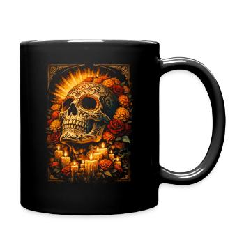 Dia De Los Muertos - Tasse einfarbig - Schwarz - Rechts