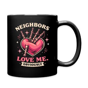 Bagpipes Bagpiper Bagpipe - Full Colour Mug - black - Right