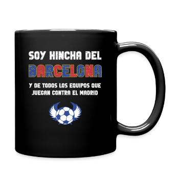 Barcelona Fußballfan - Tasse einfarbig - Schwarz - Rechts