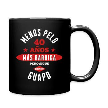 40 ans d’humour séduisant - Mug uni - noir - Droite