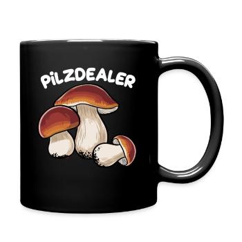  Pilzdealer Lustige Pilzillustration für - Tasse einfarbig - Schwarz - Rechts