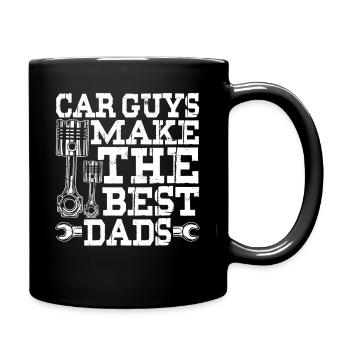 Autofreunde: Beste Papas Vatertag Vatertagsgeschen - Tasse einfarbig - Schwarz - Rechts