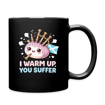 cornemuse cornemuse je m’échauffe tu souffres - Mug uni - noir - Droite