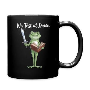 Épée de lecture du Chevalier Grenouille - Mug uni - noir - Droite