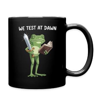 Dawn Quest Frog: Sword & Tome - Full Colour Mug - black - Right
