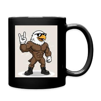 Stark & Cool – Tierischer Power Style - Tasse einfarbig - Schwarz - Rechts