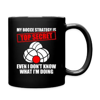 My bocce strategy Petanque Boule Boulespieler - Tasse einfarbig - Schwarz - Rechts