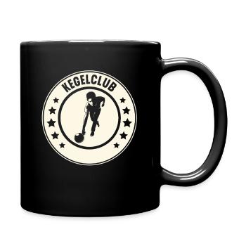 Kegeln - Tasse einfarbig - Schwarz - Rechts
