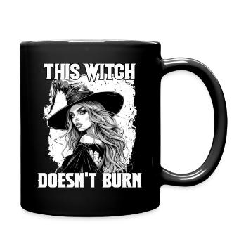 Sorcières T | Sorcière d’Halloween | Costume de sorcellerie - Mug uni - noir - Droite