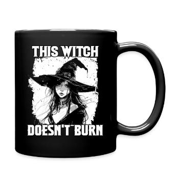 Hübsches Hexen T für Halloween Fans Wicca Hexerei  - Tasse einfarbig - Schwarz - Rechts