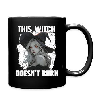 Hexen Damen T Hexen Spruch | Halloween Party Hexen - Tasse einfarbig - Schwarz - Rechts