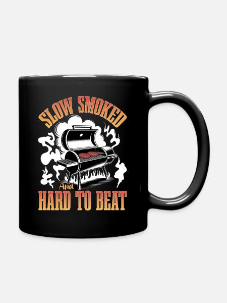 BBQ Grilling Meat Smoking Barbecue - Tasse einfarbig - Schwarz