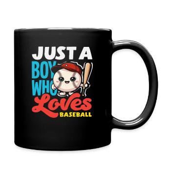 Juste un garçon qui aime le baseball enfant - Mug uni - noir - Droite