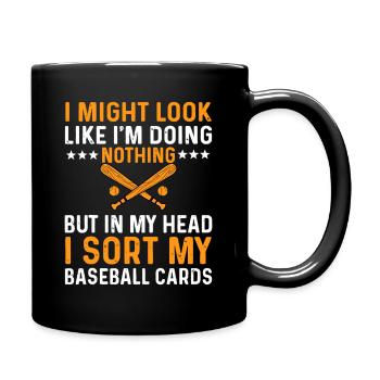 Headspace Baseball Card Sorter - Full Colour Mug - black - Right