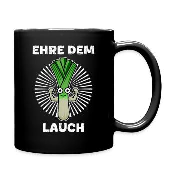 Gewichtheber EHRE DEM LAUCH Lustiges - Tasse einfarbig - Schwarz - Rechts