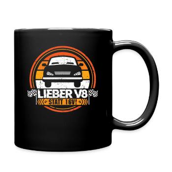 Tuner Tuning Auto Kfz Motorsport Turbo Spruch - Full Colour Mug - black - Right