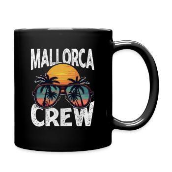 Mallorca Crew - Tasse einfarbig - Schwarz - Rechts
