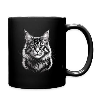 Maine Coon - Full Colour Mug - black - Right