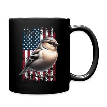 Society Finch US Japanisches Mövchen - Tasse einfarbig - Schwarz - Rechts